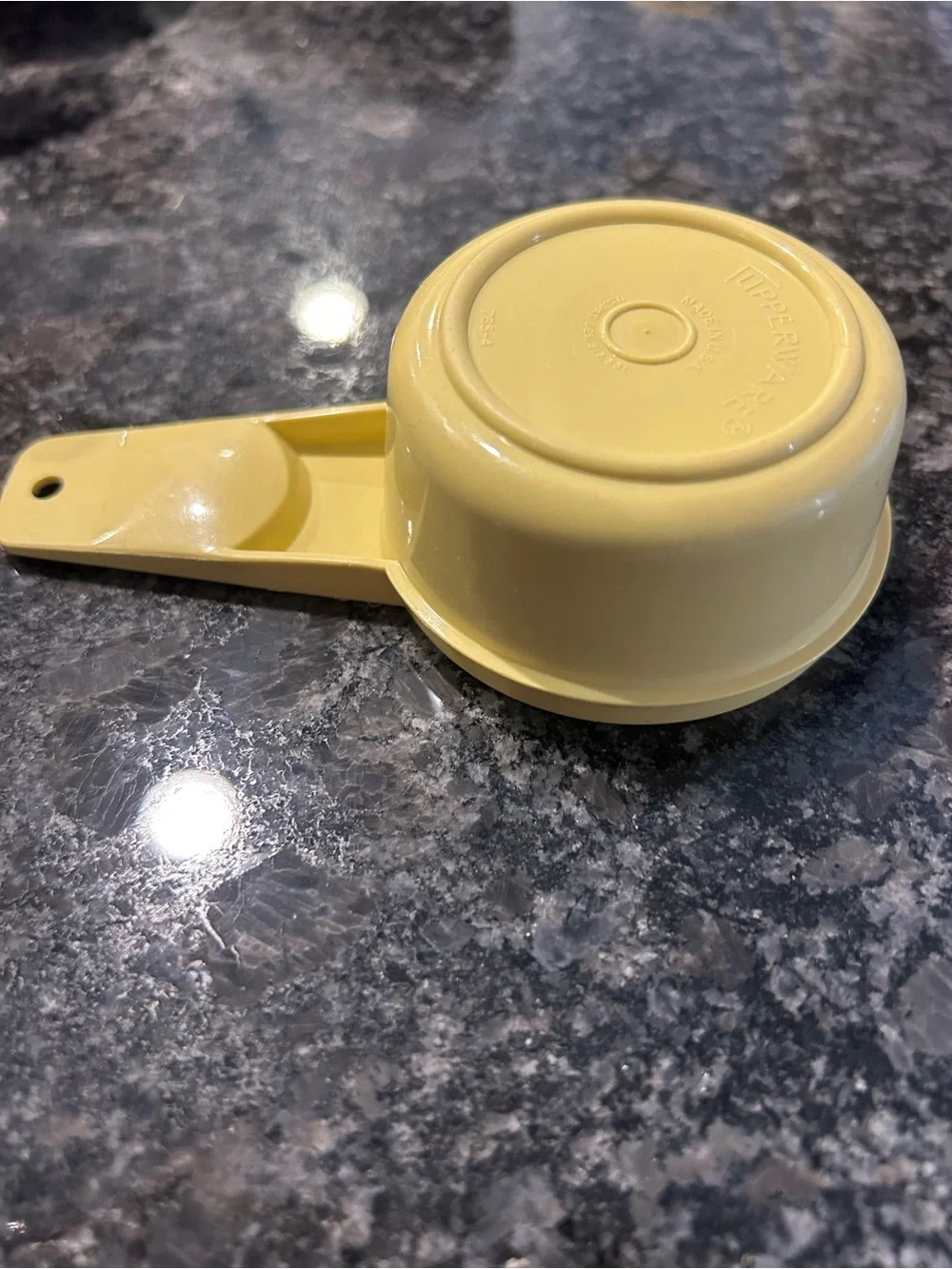 Vintage Tupperware Yellow Measuring Cup 1/3 Cup # 765-4 Replacement Made in USA.